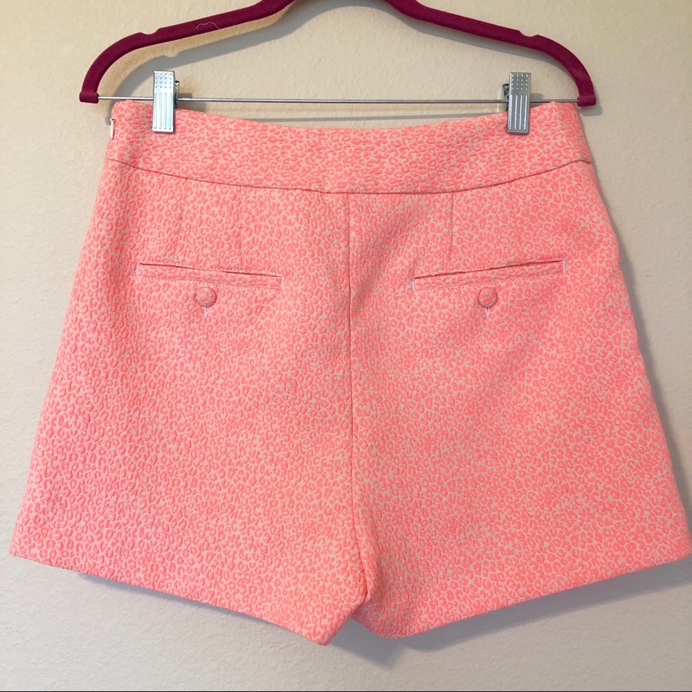 Express Nude and Neon Leopard Print Dress Shorts - Picture 7 of 7